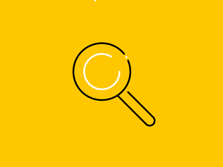 Illustration of magnifying glass